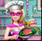 Super Barbie fait la cuisine